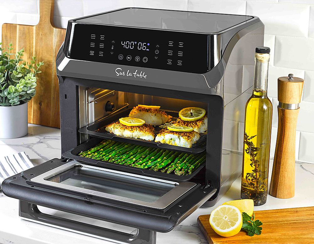 Best Buy: Sur La Table Multifunctional Air Fryer Oven 16 Quart Pepper ...