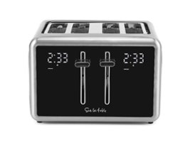 Sur La Table - Two Slice Touchscreen Toaster - Pepper Black - Front_Zoom