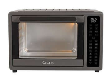 Sur La Table - Air Fry Toaster Oven - Pepper Black - Front_Zoom