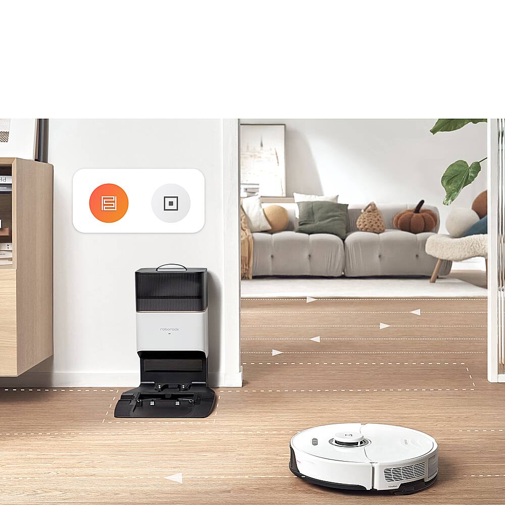 ROBOROCK S8+ Robot Aspirapolvere E Lavapavimenti – Modello S8P02-00, Colore Bianco
