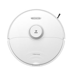 Roborock - S8-WHT Wi-Fi Connected Robot Vacuum & Mop with DuoRoller Brush & 6000 Pa Suction Power - White - Front_Zoom