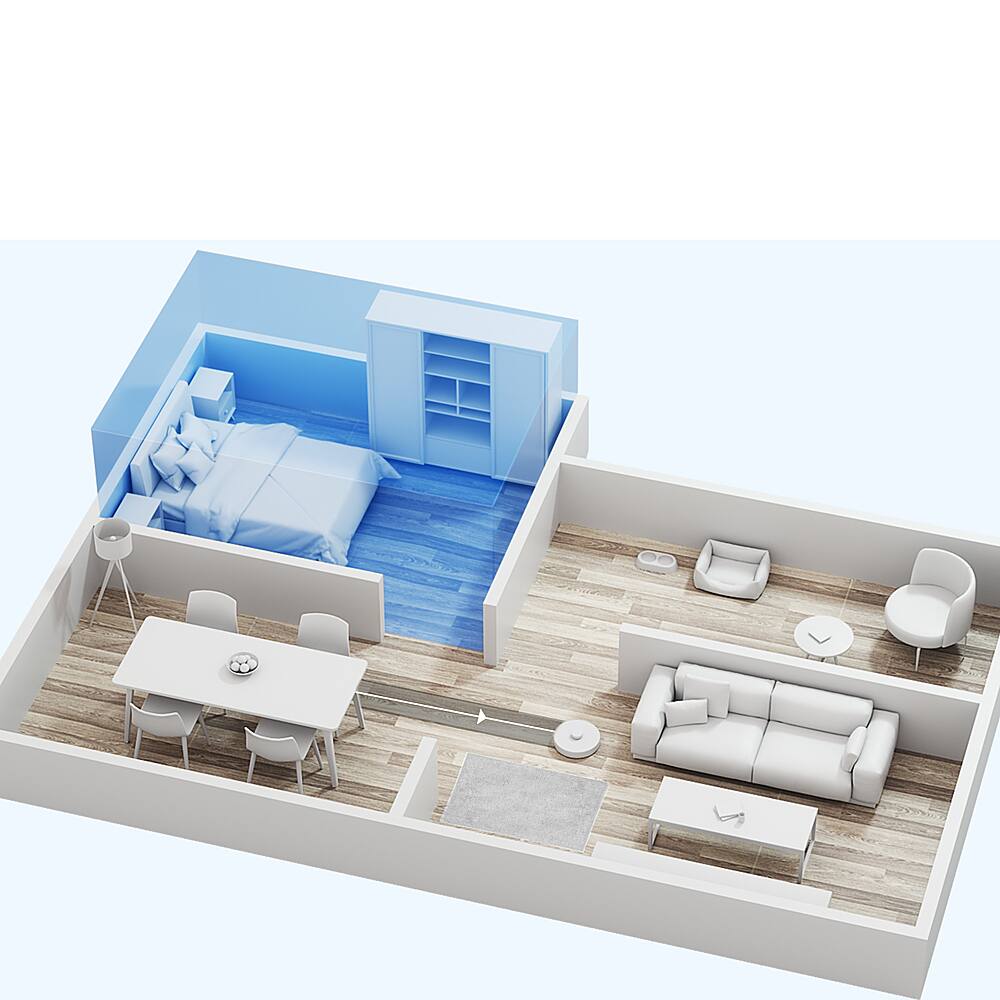 Alt View 18. Roborock - S8-WHT Wi-Fi Connected Robot Vacuum & Mop with DuoRoller Brush & 6000 Pa Suction Power - White.