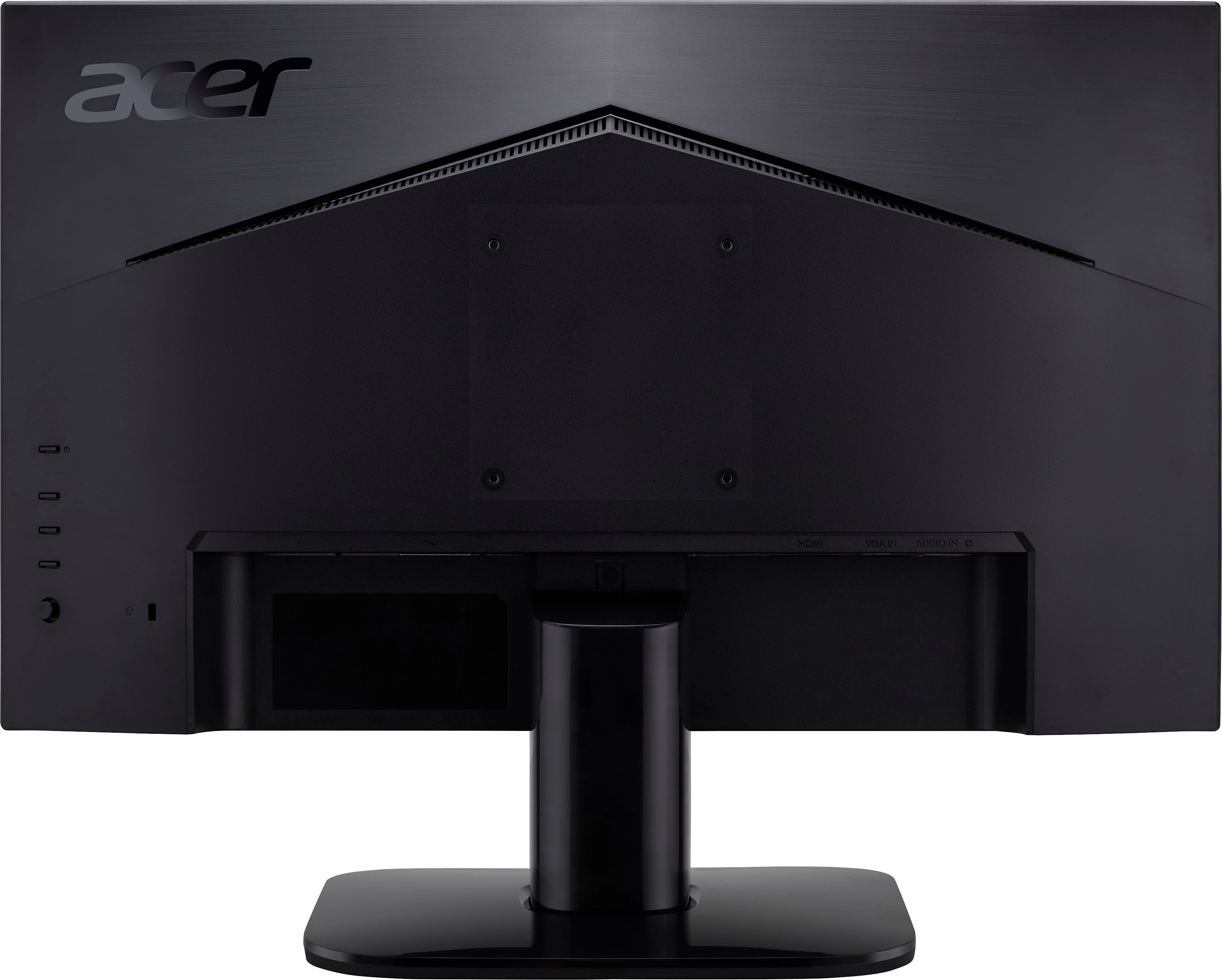Back View: Acer - KA272 Ebi 27” Full HD IPS Monitor - AMD FreeSync Technology - 1 x HDMI 1.4 & 1 x VGA - Black