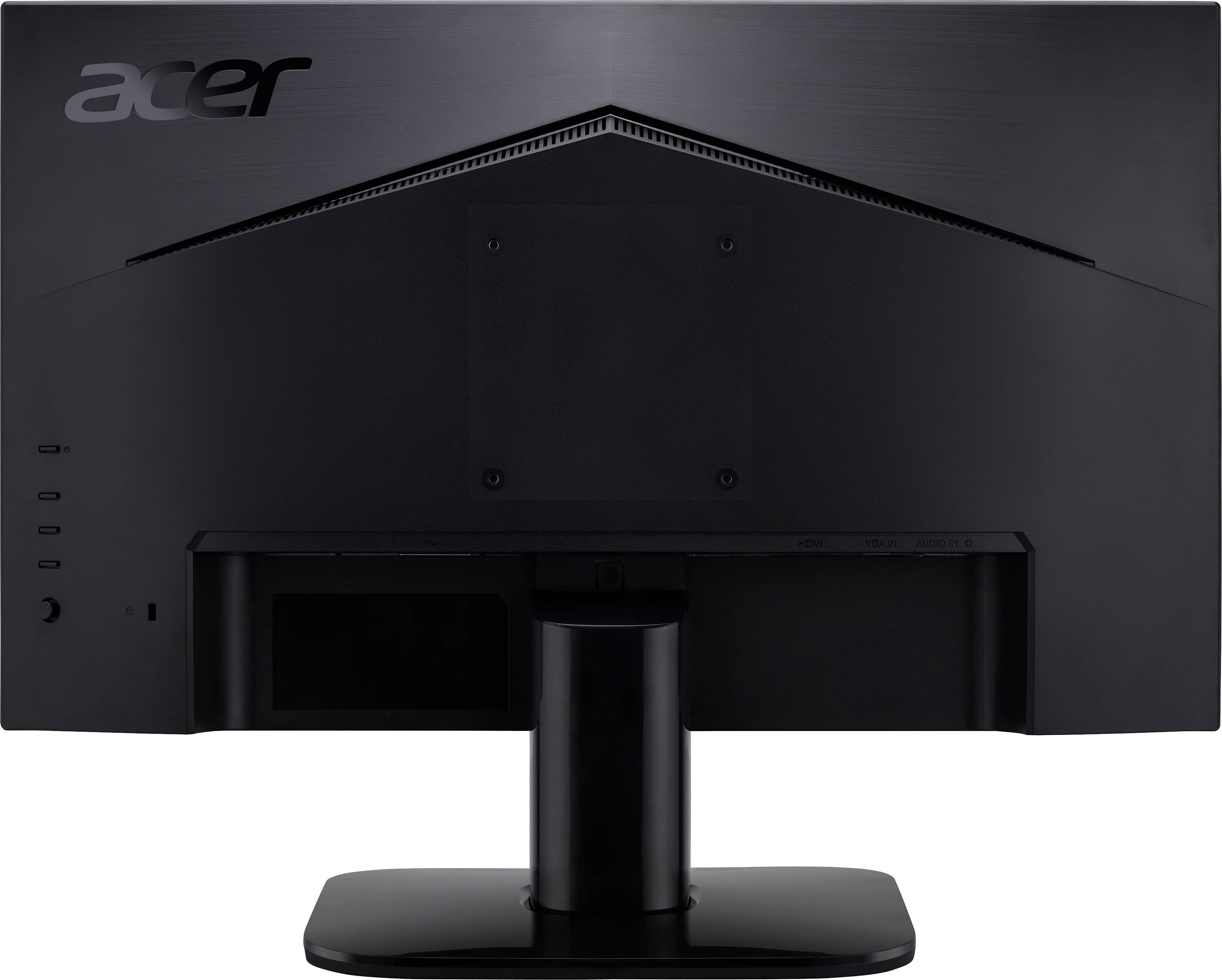 Back. Acer - KA272 Ebi 27” Full HD IPS Monitor - AMD FreeSync Technology - 1 x HDMI 1.4 & 1 x VGA - Black.