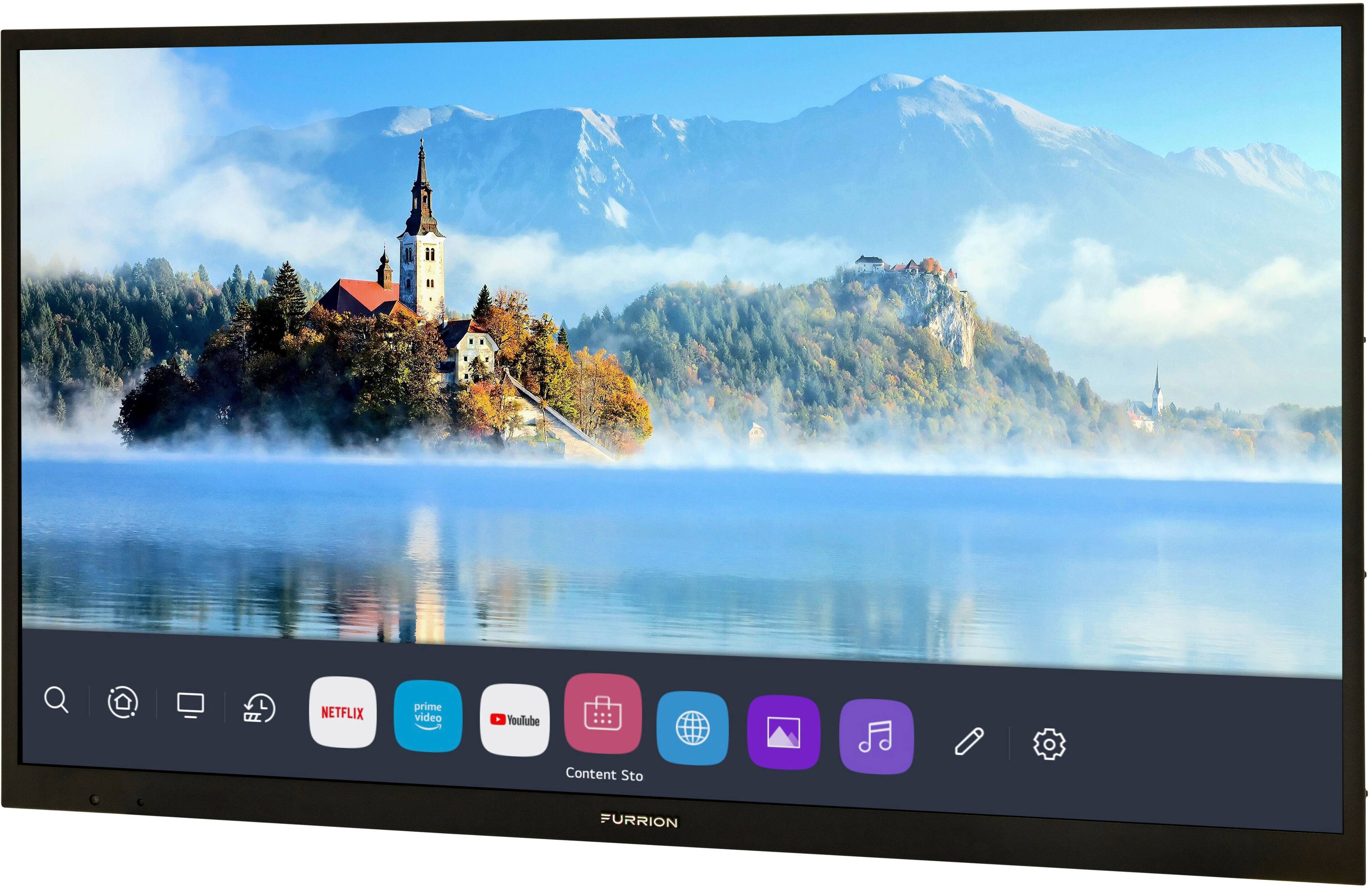 Angle. Furrion - 50” Partial Sun 4K UHD Smart Outdoor TV (2023) - Black.