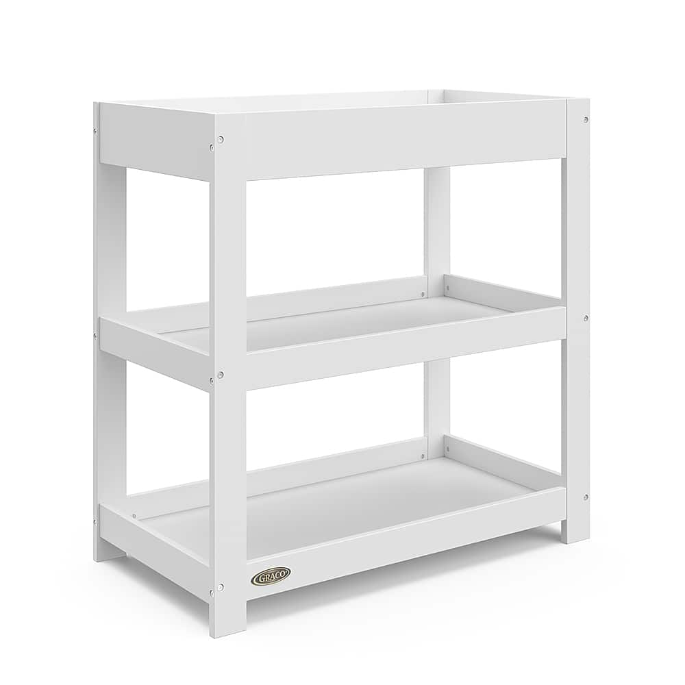 Left View: Graco - Customizable Changing Table - White