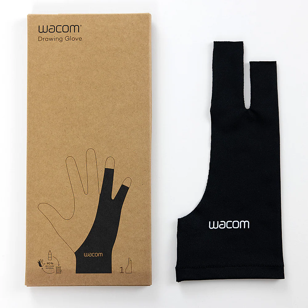 Front. Wacom - Wacom Drawing Glove, one-size (1 pack) - Black.