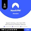 NordVPN Standard is an award-winning, ultra-fast VPN with advanced malware defense. It offers threat protection, a dark web monitor, and is compatible with up to 10 devices. The digital version is available for one year.