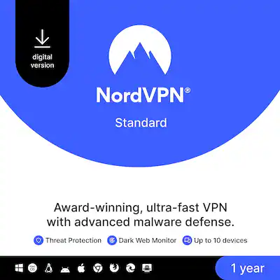 NordVPN VPN Software (1 Year Subscription) Android, Apple iOS, Linux ...