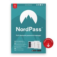 NordVPN - NordPass Password Manager (1-Year Subscription) - Android, Apple iOS, Linux, Mac OS, Windows [Digital] - Front_Zoom