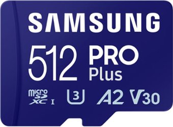 Samsung - Pro Plus  512 GB microSDXC Memory Card - Front_Zoom