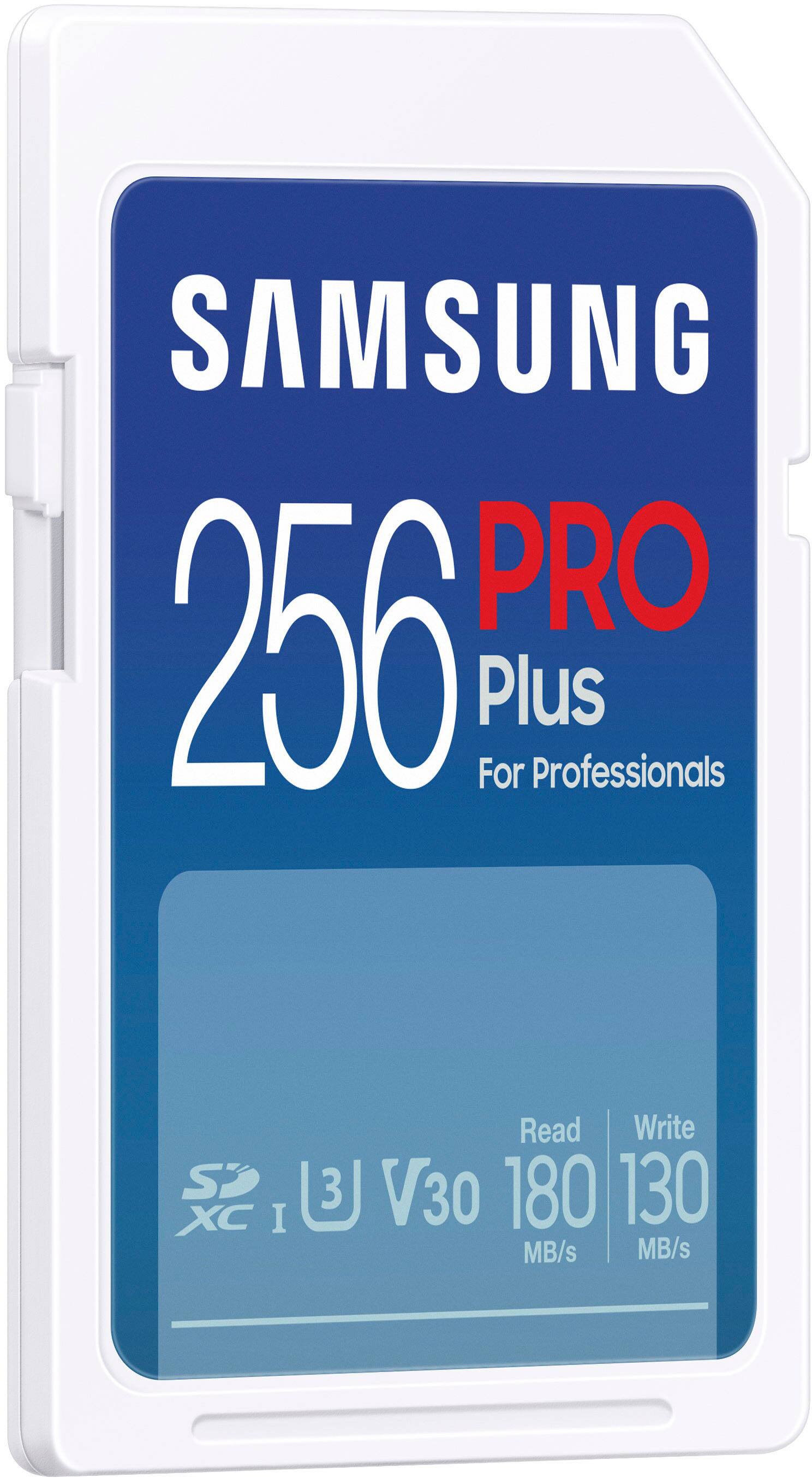 Alt View 11. Samsung - Pro Plus 256GB SDXC Memory Card - Blue.