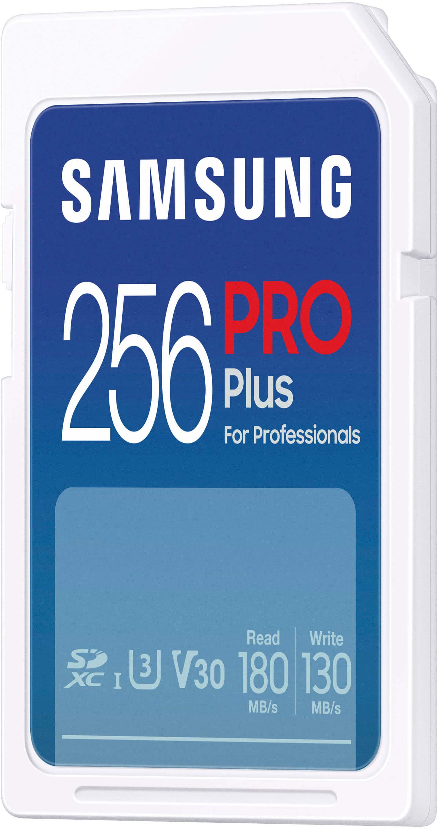 Alt View 12. Samsung - Pro Plus 256GB SDXC Memory Card - Blue.