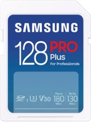 Samsung - Pro Plus 128GB SDXC Memory Card - Front_Zoom