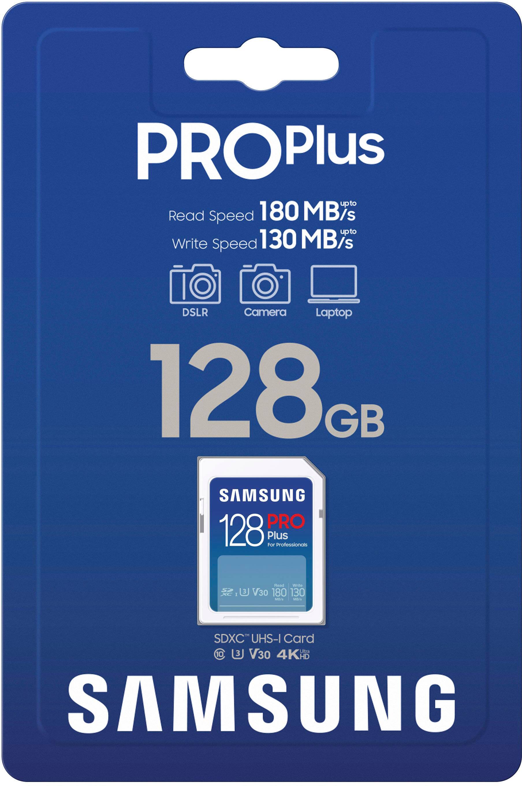Alt View 14. Samsung - Pro Plus 128GB SDXC Memory Card - Blue.