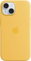 Apple - iPhone 15 Silicone Case with MagSafe - Sunshine - Front_Zoom