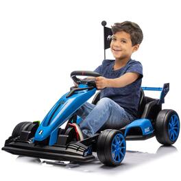 Acekool - 25V Electric Go Kart for Kids, Electric Drift Kart Outdoor Race Car