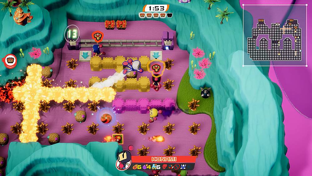 Left. Konami - Super Bomberman R 2.