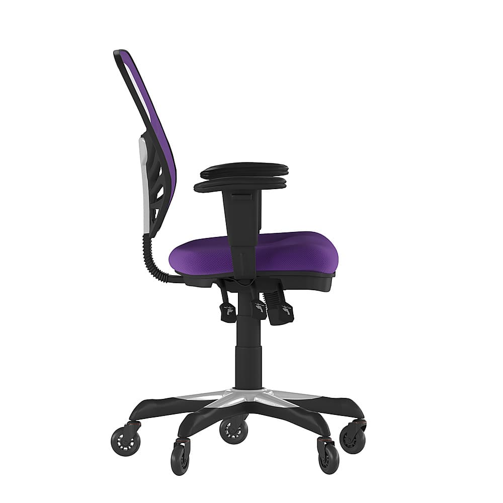 Alt View 15. Alamont Home - Mid-Back Ergonomic Multifunction Mesh Chair with Polyurethane Wheels - Purple.