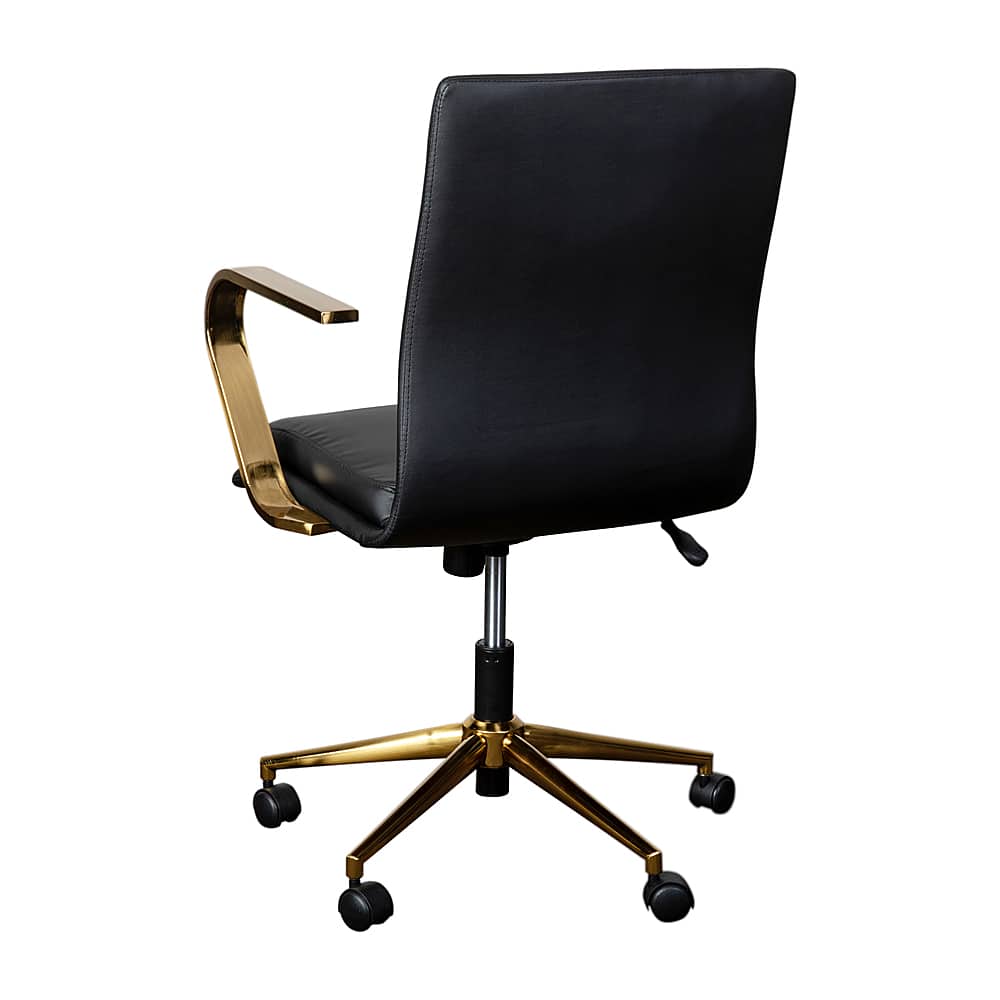 Alt View 16. Alamont Home - Designer Executive Swivel Office Chair with Arms - Black/Gold.