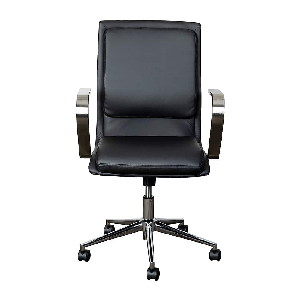 Flash Furniture – Designer Executive Swivel Office Chair with Arms – Black/Chrome Sansujyuku sansujyuku.com