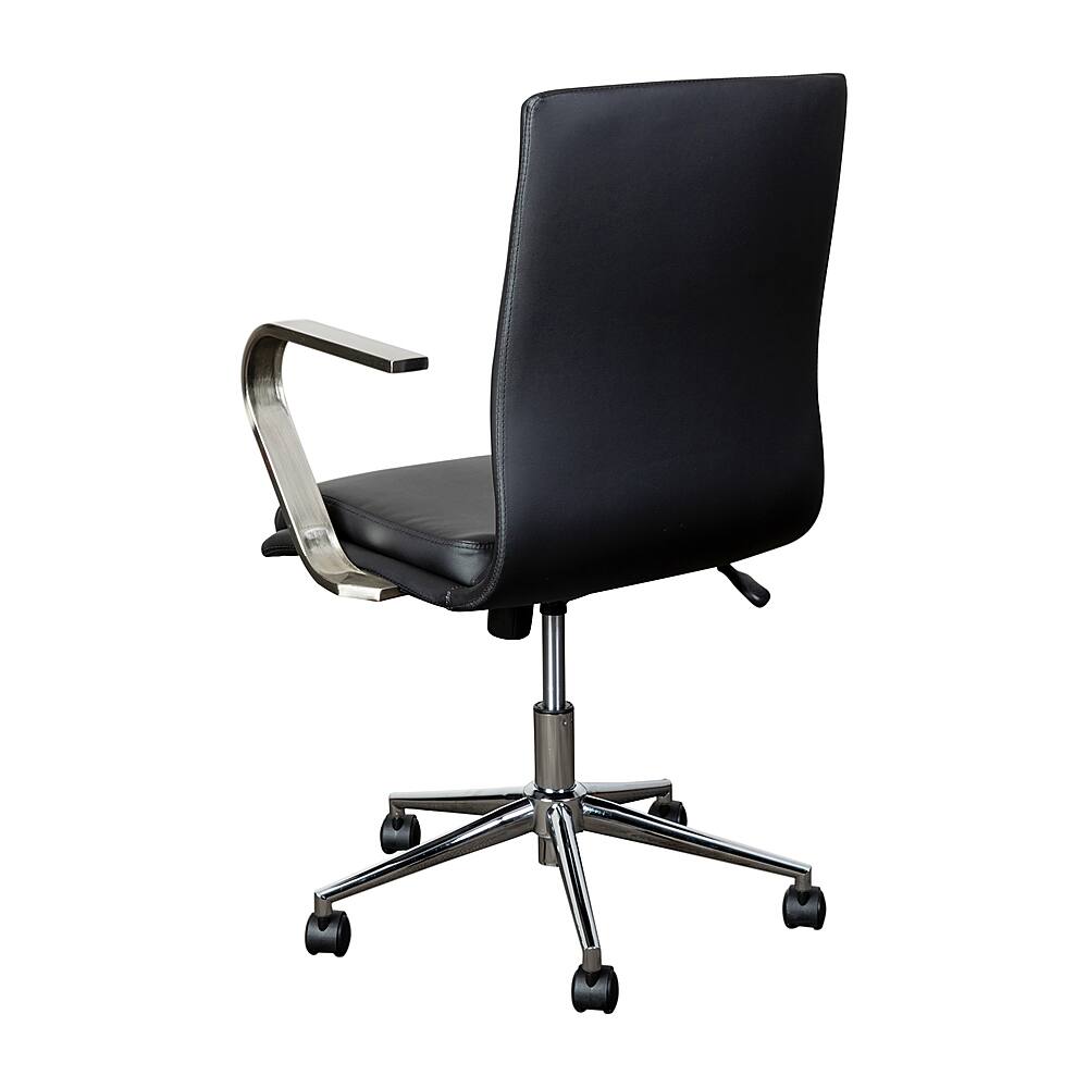 Alt View 16. Alamont Home - Designer Executive Swivel Office Chair with Arms - Black/Chrome.
