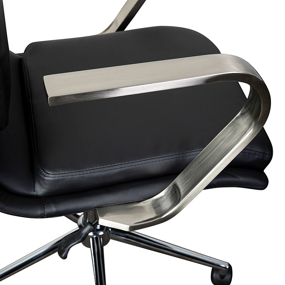 Alt View 17. Alamont Home - Designer Executive Swivel Office Chair with Arms - Black/Chrome.