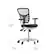 Alt View 12. Alamont Home - Mid-Back Ergonomic Multifunction Mesh Chair with Polyurethane Wheels - Black Mesh/White Frame.
