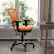 Alt View 11. Alamont Home - Mid-Back Ergonomic Multifunction Mesh Chair with Polyurethane Wheels - Orange.