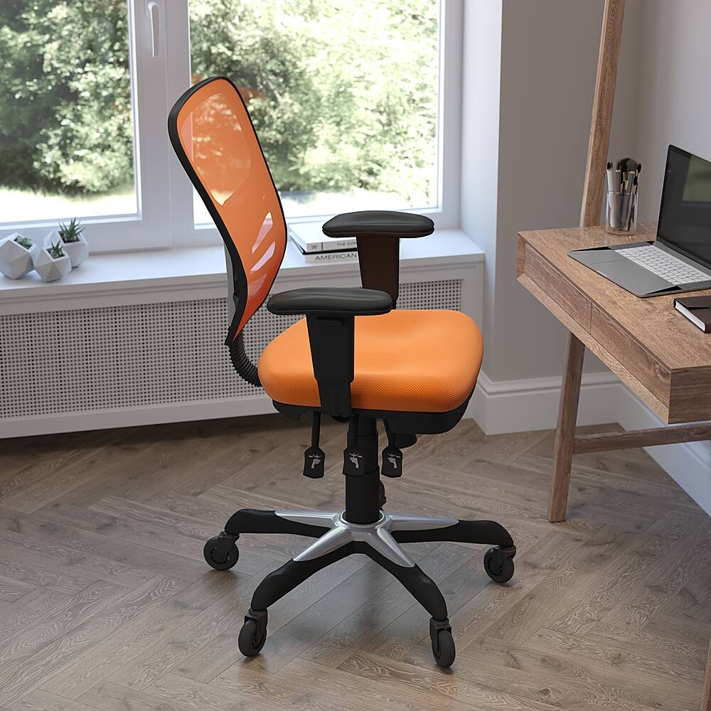 Alt View 13. Alamont Home - Mid-Back Ergonomic Multifunction Mesh Chair with Polyurethane Wheels - Orange.