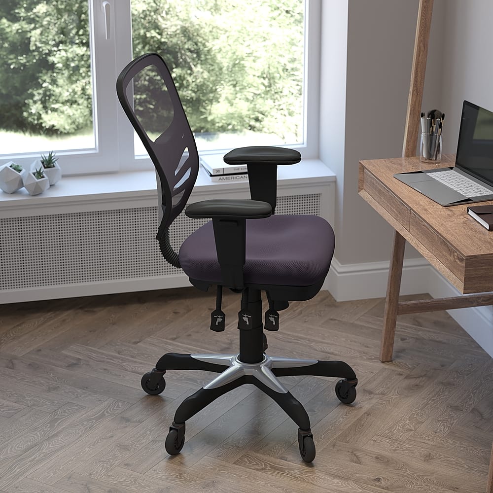 Alt View 13. Alamont Home - Mid-Back Ergonomic Multifunction Mesh Chair with Polyurethane Wheels - Dark Gray.