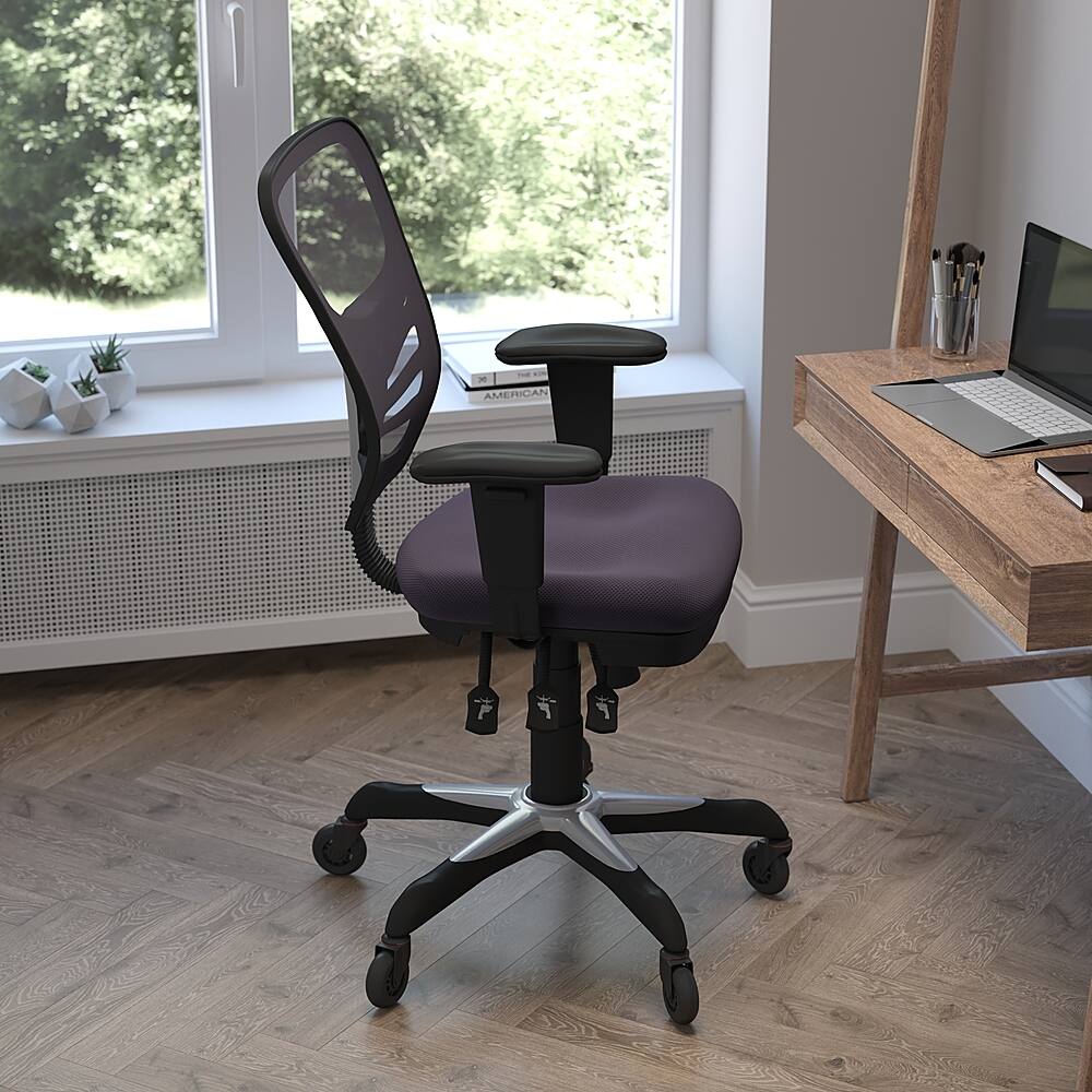 Alt View 13. Alamont Home - Mid-Back Ergonomic Multifunction Mesh Chair with Polyurethane Wheels - Dark Gray.