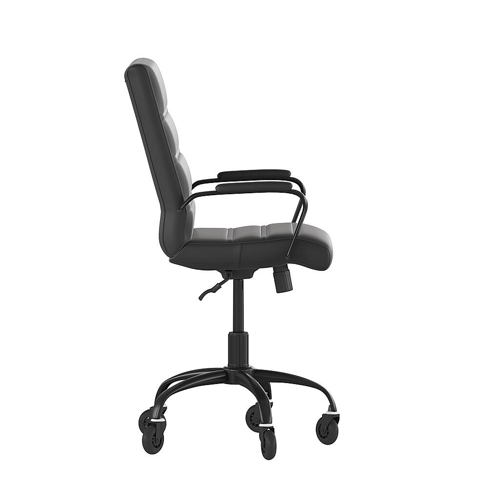 Alt View 15. Alamont Home - Executive Chair on Skate Wheels - Black LeatherSoft/Black Frame.