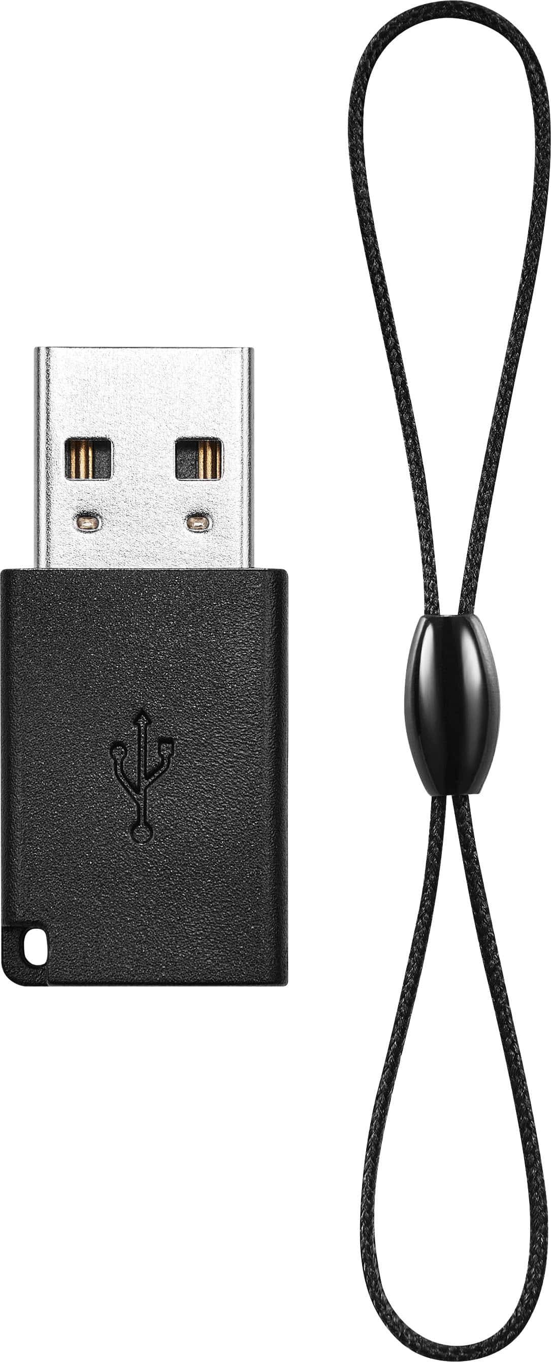 Alt View 1. Best Buy essentials™ - Female USB-C to Male USB Adapter (2-Pack) - Black.