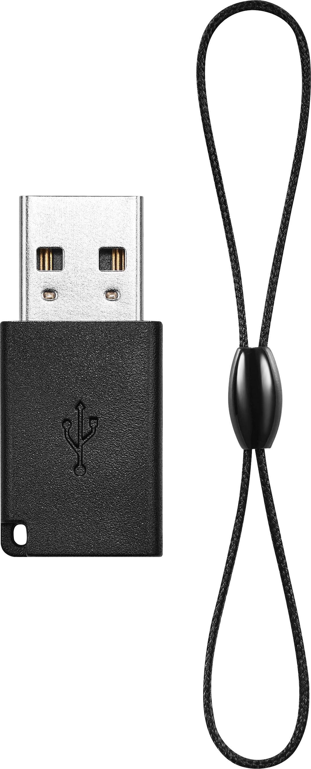 Alt View 1. Best Buy essentials™ - Female USB-C to Male USB Adapter (2-Pack) - Black.