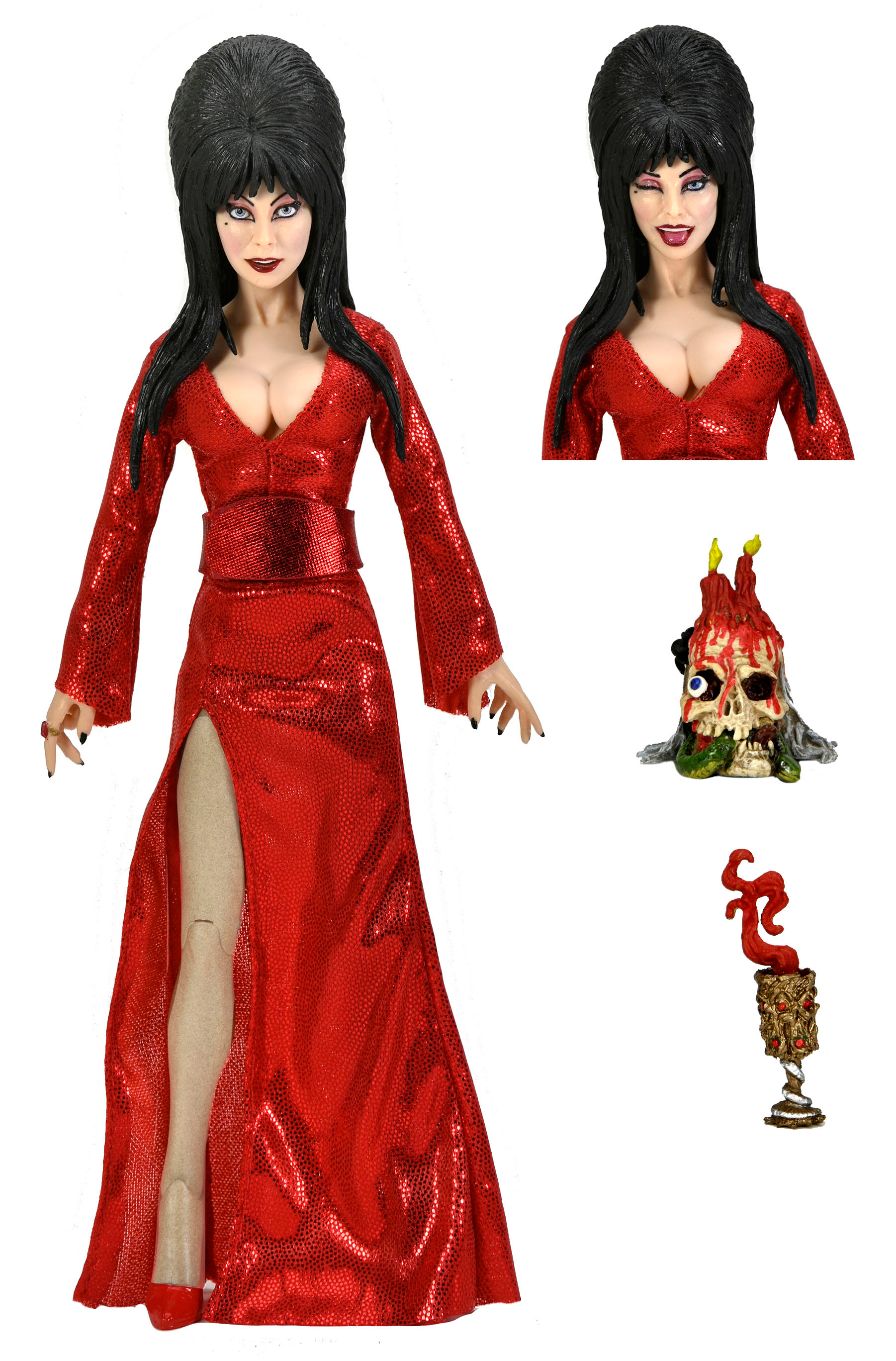 NECA 8” Clothed Action Figure Red, Fright, and Boo-Elvira 56080 ...