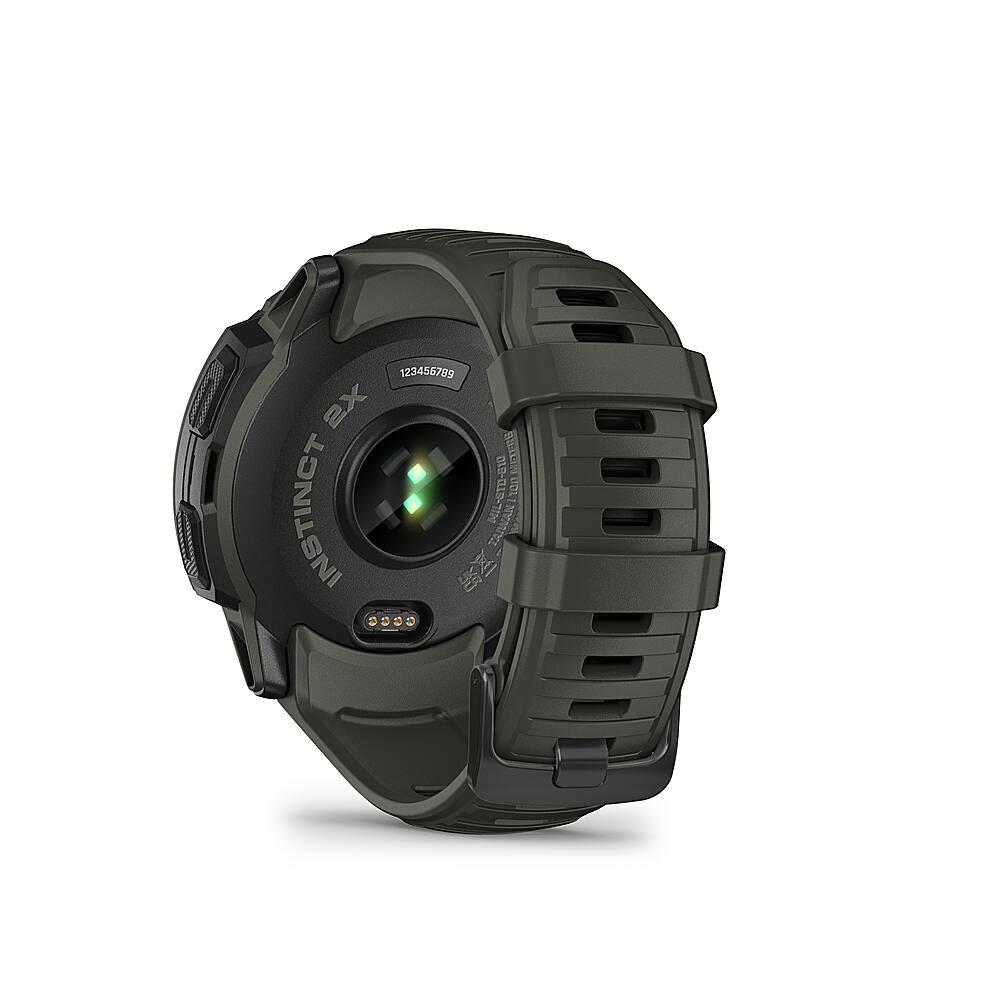 Back. Garmin - Instinct 2X Solar Smartwatch 50 mm Fiber-reinforced Polymer - Green.