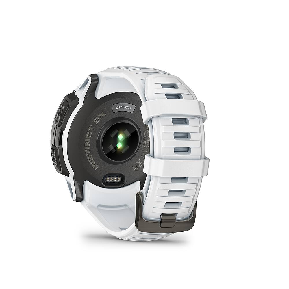 Back. Garmin - Instinct 2X Solar Smartwatch 50 mm Fiber-reinforced Polymer - White.