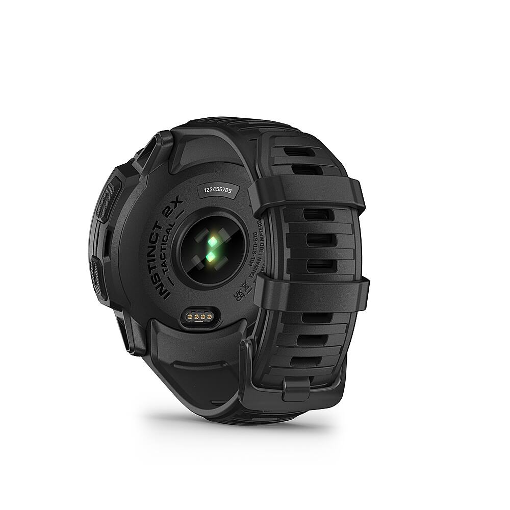 Back. Garmin - Instinct 2X Solar Tactical Edition Smartwatch 50 mm Fiber-reinforced Polymer - Black.