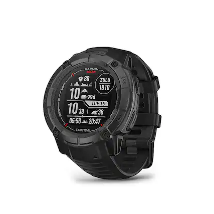Front. Garmin - Instinct 2X Solar Tactical Edition Smartwatch 50 mm Fiber-reinforced Polymer - Black.