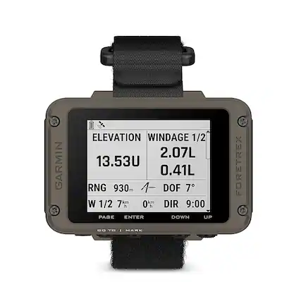 Front. Garmin - Foretrex 901 Ballistic GPS Smartwatch Navigator with Strap 73 mm Fiber-Reinforced Polymer - Black.