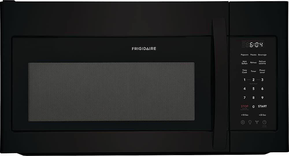Front. Frigidaire - 1.8 Cu. Ft. Over-The-Range Microwave - Black.