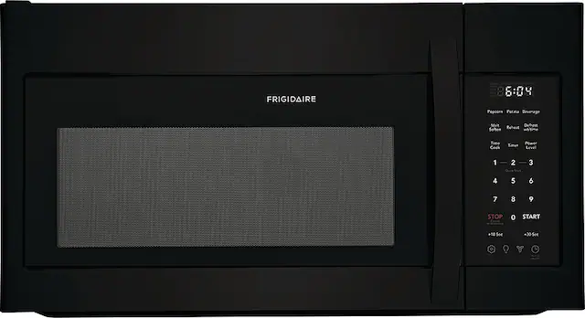 Front. Frigidaire - 1.8 Cu. Ft. Over-The-Range Microwave - Black.