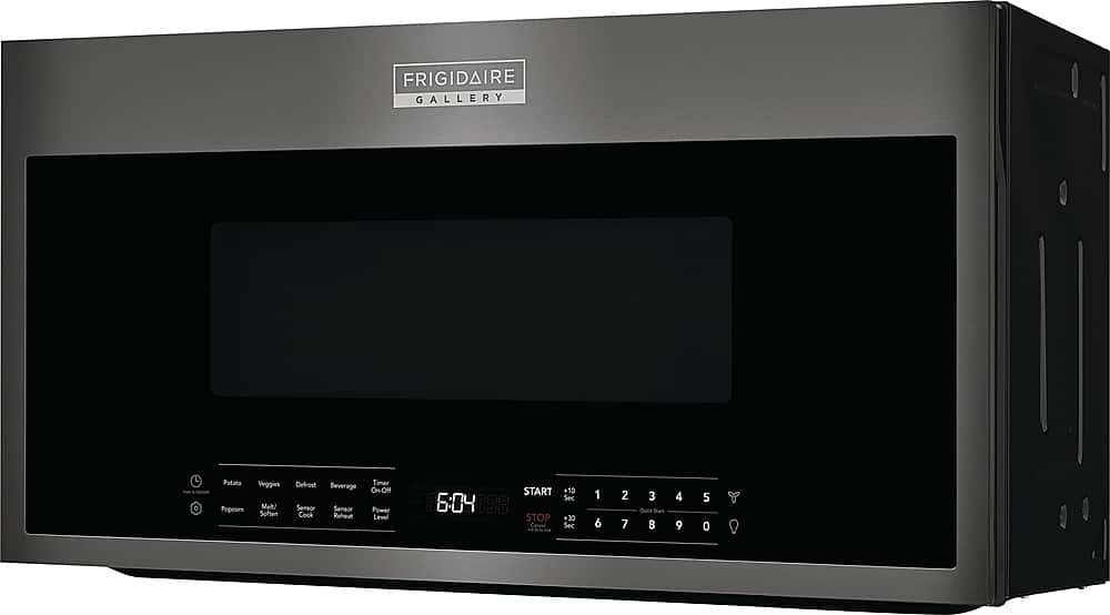Angle. Frigidaire - Gallery 1.9 Cu. Ft. Over-The-Range Microwave with Sensor Cook - Black.