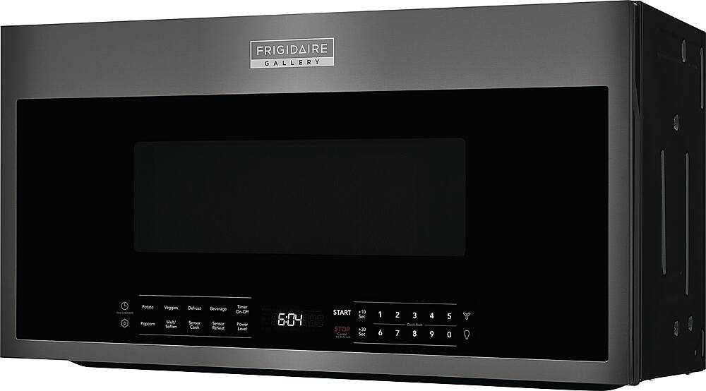 Angle. Frigidaire - Gallery 1.9 Cu. Ft. Over-The-Range Microwave with Sensor Cook - Black.