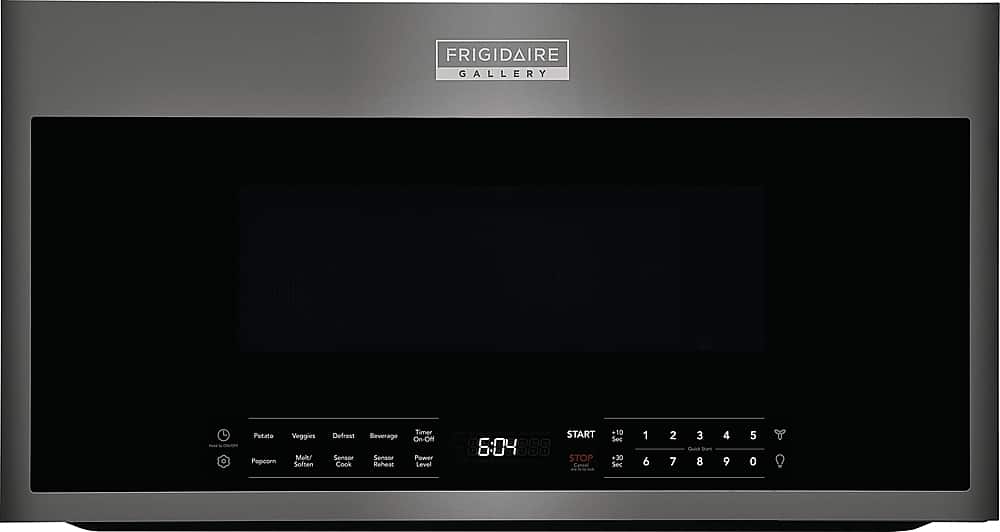 Front. Frigidaire - Gallery 1.9 Cu. Ft. Over-The-Range Microwave with Sensor Cook - Black.