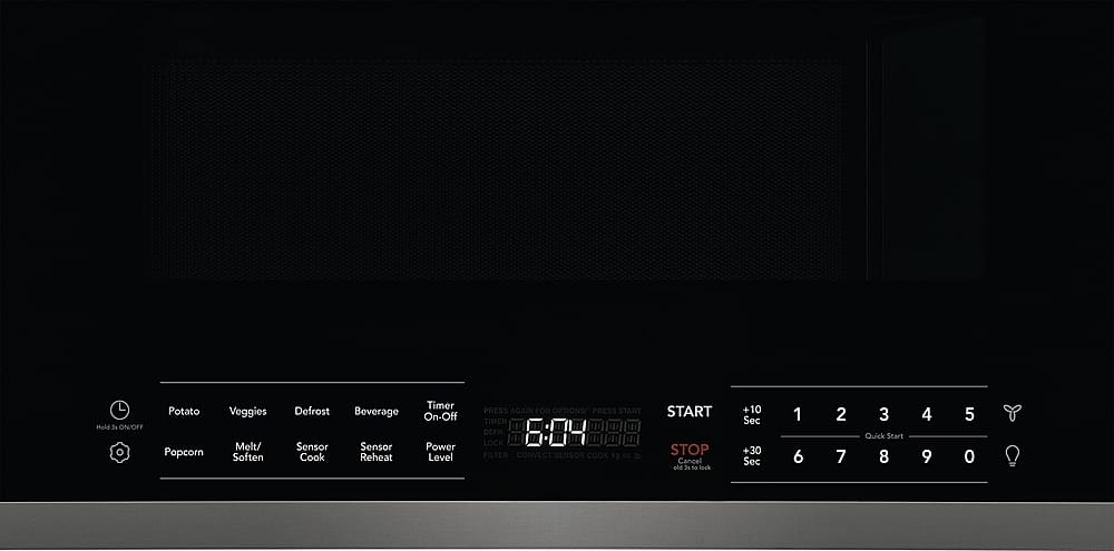 Alt View 12. Frigidaire - Gallery 1.9 Cu. Ft. Over-The-Range Microwave with Sensor Cook - Black.