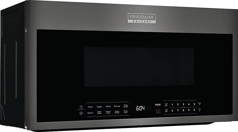 Left. Frigidaire - Gallery 1.9 Cu. Ft. Over-The-Range Microwave with Sensor Cook - Black.
