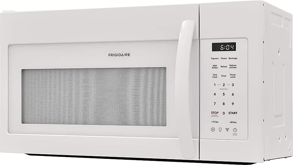 Angle. Frigidaire - 1.8 Cu. Ft. Over-The-Range Microwave - White.