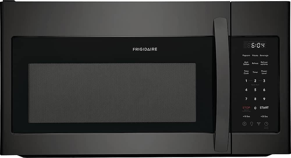 Front. Frigidaire - 1.8 Cu. Ft. Over-The-Range Microwave - Black.